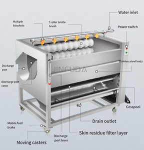 Fully <strong>Automatic</strong> Potato Peeling <strong>Machine</strong> Potato Chips Potato Carrot Cassava <strong>Grating</strong> <strong>Machine</strong> Washer Peeler <strong>Machine</strong> - Product Image 6