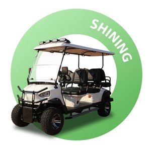 6 chỗ ngồi off-road điện tham quan Golf Buggy 48V thép Ride-on xe giỏ hàng để bán sân bay - Product Image 2