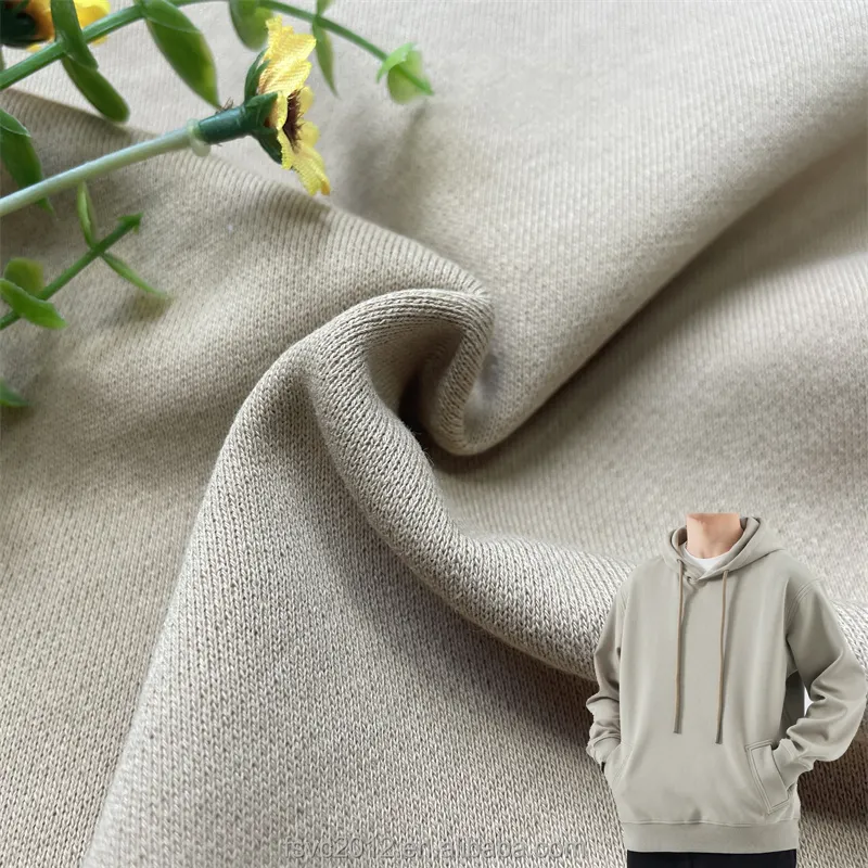 100 % Baumwollstoff 360 gsm Hoodie französisches Terry weiches und saugfähiges französisches Terry aus Naturfasern