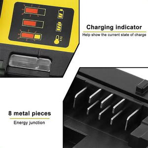 Li-ionバッテリー充電器を10.8V 12V 14.4V 18Vバッテリー急速充電器D E w a l tバッテリー - Product Image 5