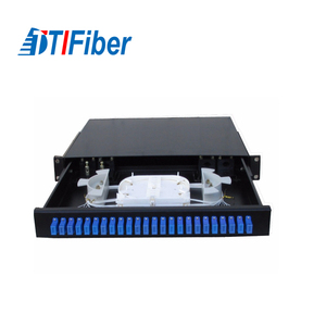 24ポートFTTH光ファイバーパッチパネル1.5mピグテールODF LCネットワークアダプターSC/UPC FCコネクタ1U端子ボックス - Product Image 6