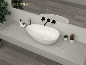 KITBATH洗手盆简约设计浴室水槽蛋形洗手盆 - Product Image 5
