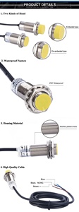 Tipo de cilindro 5V DC interruptor sensor de Ras NPN NO LJ30 sensor inductivo de proximidad - Product Image 5