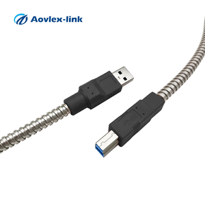 定制铠装USB 3.0 a型至USB b型电缆铠装USB延长线 - Product Image 3