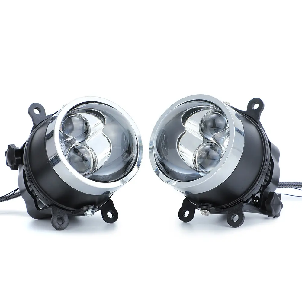 Factory F9+2 BI LED car LED fog lamp laser lens Led headlight 65W 6500lm waterproof 12V suitable for Universal Cars
