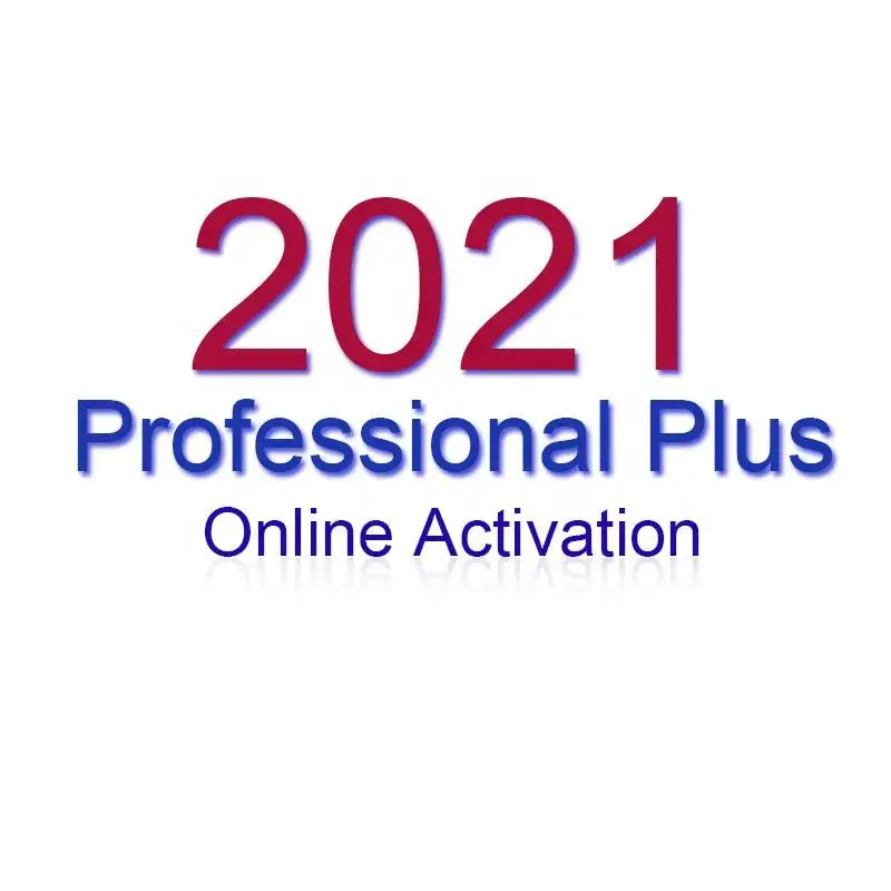 รหัสคีย์ Professional Plus ดั้งเดิมปี 2021 การเปิดใช้งานออนไลน์ 100% ใบอนุญาต Pro Plus ปี 2021 บน Ali Chat