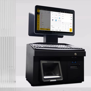 14-Inch All-in-One POS Terminal Supermarket Cash Register With Android &amp; Win10 Desktop POS <strong>Systems</strong> <strong>Computer</strong> - Product Image 2