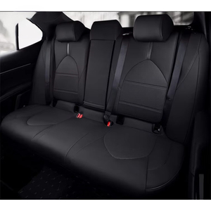 CNwagner sport Design Set completo di pelle nera coprisedile universale funzione Anti-skid e rosso cuscino del sedile massaggio