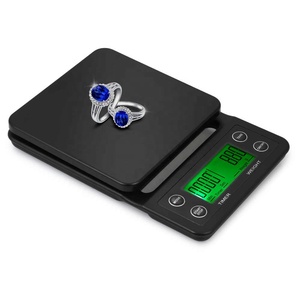 Bilancia da cucina elettrica accurata con ampio Display LCD chiaro bilancia da caffè con Timer e funzione tara bilancia elettronica 5kg/0.5g - Product Image 1