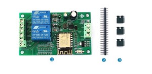5V/8-80V modulo di relè doppio dell'alimentazione elettrica ESP8266WIFI ESP-12F sviluppo secondario del bordo di sviluppo - Product Image 6