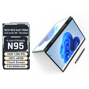 2024 New <strong>2</strong> in 1 <strong>Yoga</strong> Tablet Portable 10.5 Inch Dual Screen Win 10/11 DDR4 Double Touch Monitor Type-c Intel N95 Business Laptop - Product Image 4