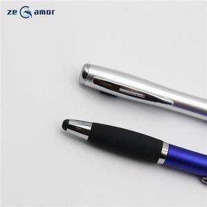 Zeamor lapiz promozionale logo personalizzato 3 in 1 multi funzione del telefono penna dello stilo di tocco HA CONDOTTO LA luce del flash con la torcia - Product Image 5