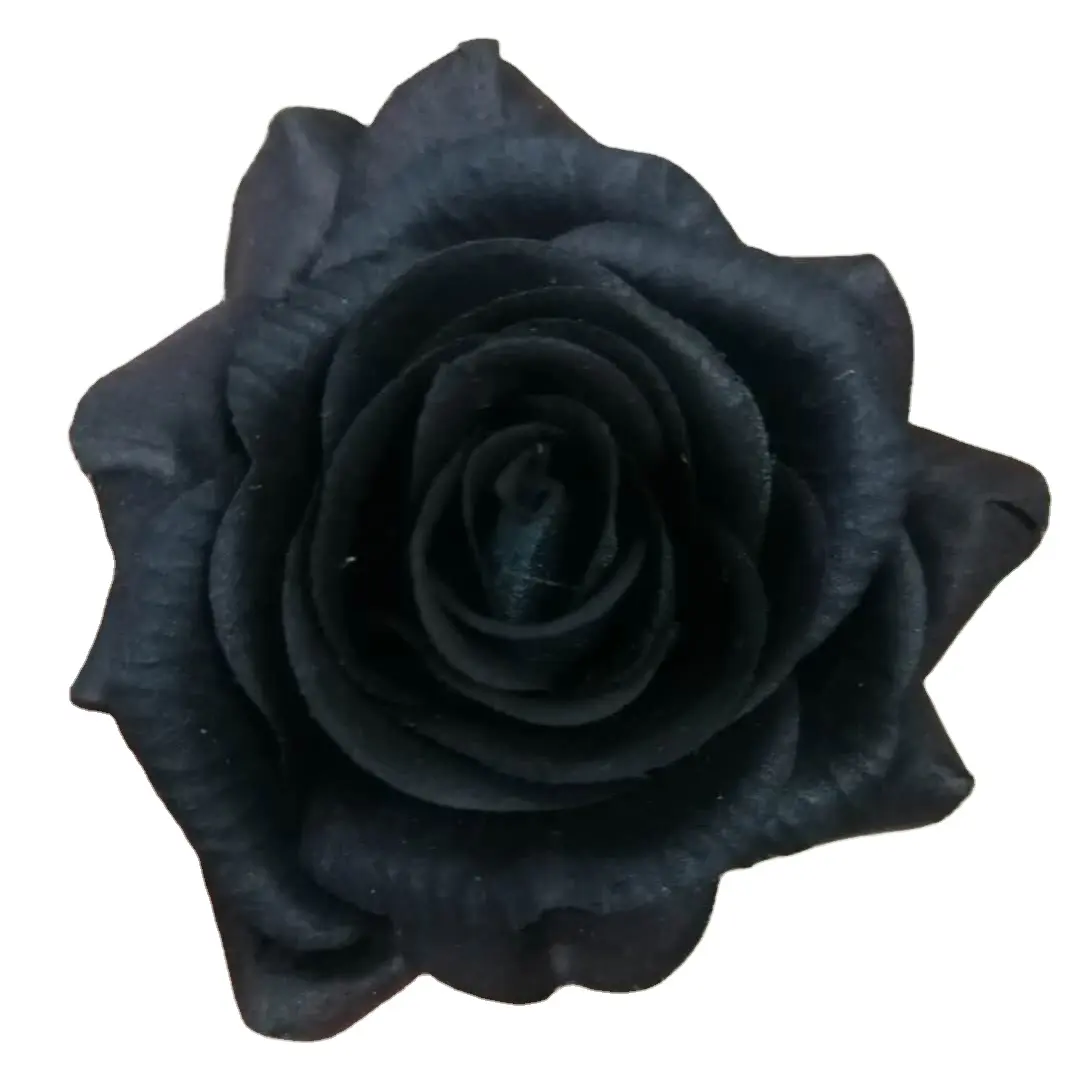زهور صناعية سوداء هالويون-زهور يدوية لحفلات الزفاف ولائم الورد ديكور منزلي