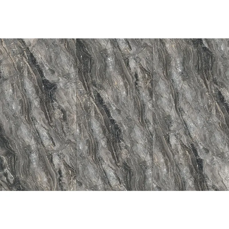 Piastrelle sinterizzate dall'aspetto marmo di Design in giada marrone effetto pietra di marmo di lusso 1500x750mm