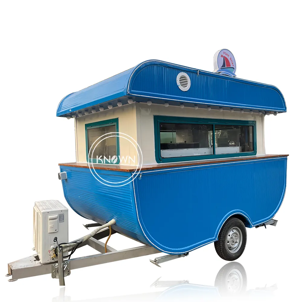 2024 Hottest Boat Food Trailer Mall Quiosque Food Warmer Car Food Truck EUA