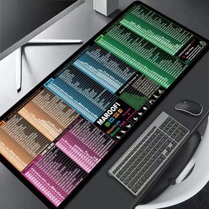 Neueste Hot Sale Custom ized <span class=keywords><strong>Excel</strong></span> Short cut Schreibtisch matte Tastatur Short cut XL,XXL Extended Rubber rutsch feste Gummi Desktop-Mauspad
