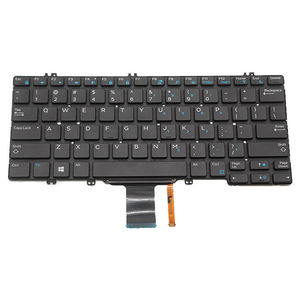 笔记本电脑内置键盘美国布局背光键盘适用于Dell Latitude E5280/E7280/E7290/5288/7380 - Product Image 1