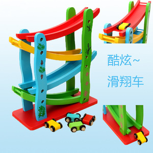 おもちゃ9レイヤーカーランプおもちゃセット3ミニカー3スパイラルスワールボールと3スピニングアクティビティボール、ドロップアンドゴーボールドロップおもちゃ - Product Image 3