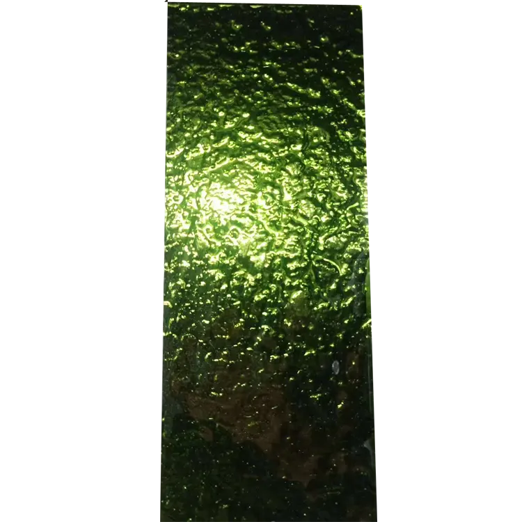 Vidrio Templado texturizado de 6mm y 8mm, vidrio laminado con patrón de fusión nashiji, vidrio fundido texturizado de color