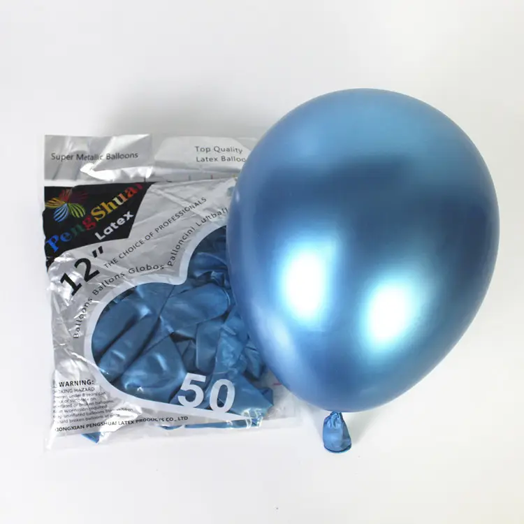 Globos cromados de látex para decoración de fiestas de boda, 12 pulgadas, gran oferta