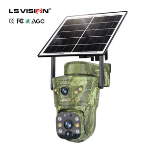 LS VISION Cámara PTZ para exteriores Visión nocturna Micrófono incorporado Audio bidireccional Compatible con tarjeta de memoria Tarjeta SD Almacenamiento de datos en la nube Sensor CMOS - Product Image 1