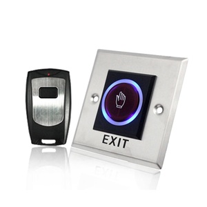 Touchless Pulsante di Uscita Push Con Telecomando di Controllo Per La Porta di Ingresso A Mano Onda Interruttore del Sensore - Product Image 1