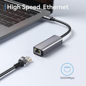 Tipo C a RJ45 adattatore Ethernet 1000Mbps ad alta velocità per il computer portatile Router Ethernet Switch con Rj45 connettore USB C adattatore Hub - Product Image 3
