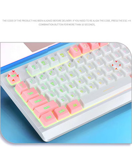 Juego de juegos UpKM01 Plug and Play Juego de teclado y mouse para juegos inalámbricos fotoeléctricos Combo para PC Configuración de computadora - Product Image 6