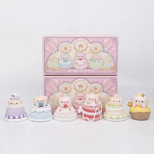 Nieuw Ontwerp Schattige Cartoon Ornament Figuur <span class=keywords><strong>Piggy</strong></span> Cake Topper Blind Doos