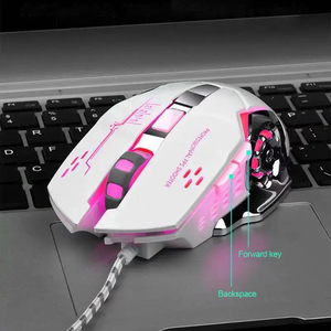 Di alta qualità per Computer Gamer Mouse Macro di programmazione LED RGB retroilluminazione ergonomica Mouse da gioco con cavo USB - Product Image 3