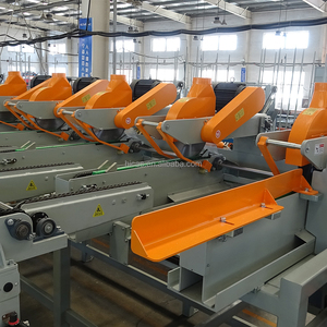 Máquina automática de corte de bloques de madera CNC Saifan SF8005 + sistema apilador-para industrias de paletas de madera nueva condición PLC Core - Product Image 2