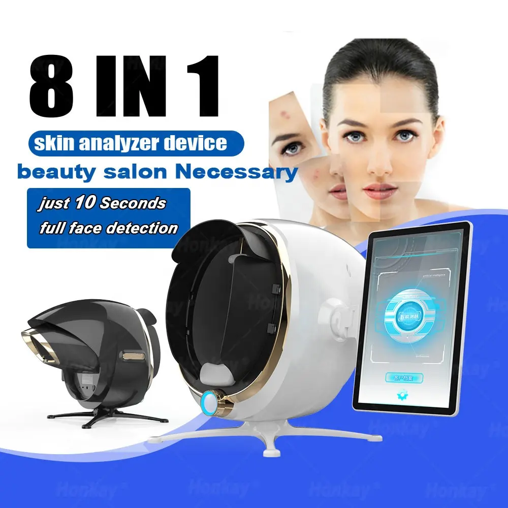 Portable 3d AI visage peau Diagnostics analyseur testeur facial scanner magique visage miroir dispositif peau analyse machine analyseur de peau