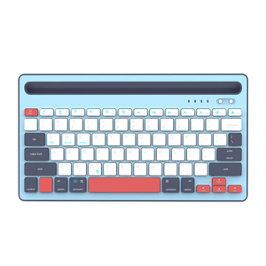 Factory Price Chocolate Keycap Fast Charging QK300 Cute <strong>Keyboard</strong> Lightweight and Portable Wireless <strong>Computer</strong> Clavier - Product Image 1