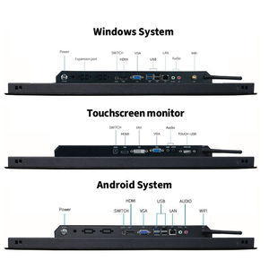 3mm Tempered Glass 15.6 17 19 21.5 Inch <strong>RS232</strong> RS485 Industrial Touch Screen Panel Pc <strong>Embedded</strong> Capacitive Touch Monitor - Product Image 5