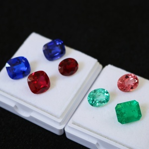 ラウンドオーバル梨クッションコロンビアエメラルドルーズジェムズ1ct-5ctラボ作成ハイドロサーマルラボ成長ジェムストーンエメラルドサファイアルビー - Product Image 3