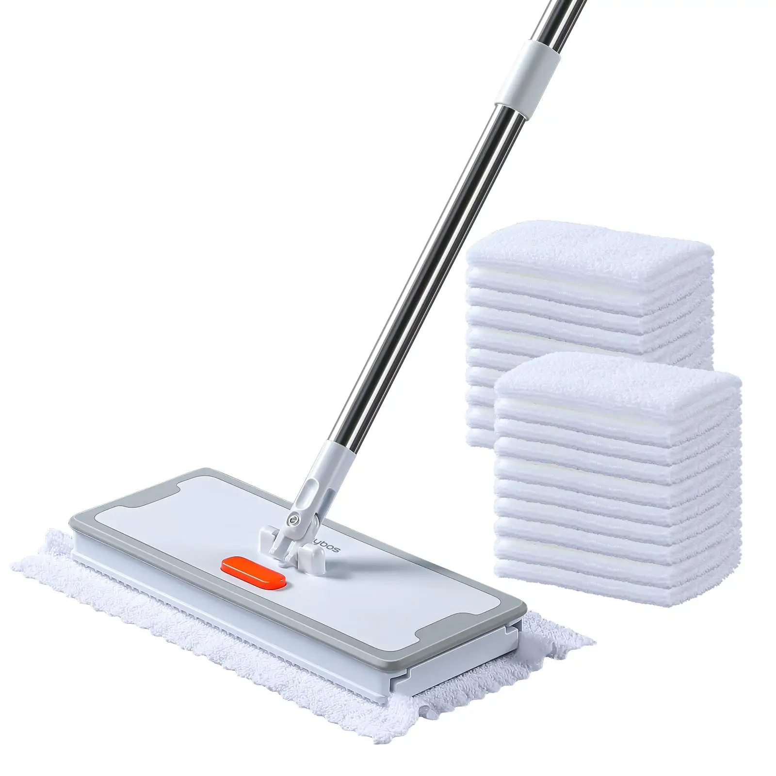 Joybos 2-in-1 Mops for Floor Cleaning Dry and Wet Multi Surface Floor Cleaning 360 Rotating Dust Mop