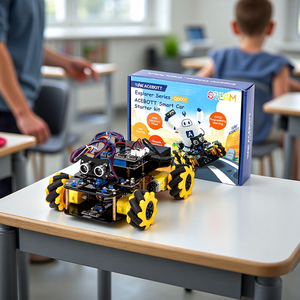 AI-und GPS-unterstütztes erweiterbares omni direktion ales 4WD-Roboterkit ESP32 für die STEM-Ausbildung mit Spracher kennung - Product Image 1