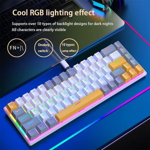 Popular Design 68 <strong>Keys</strong> Wired RGB Backlight Mechanical <strong>Keyboard</strong> <strong>Computer</strong> Gaming <strong>Keyboards</strong> for Desktop - Product Image 3