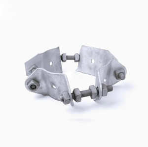 Mạ kẽm nhúng nóng 4 cách điều chỉnh cực ban nhạc kẹp nhiệm vụ nặng nề khung cánh tay chéo cho đường dây điện trên không - Product Image 1