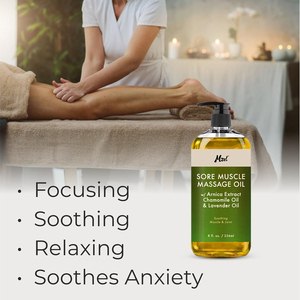 Natural Arnica Sore Muscle Massage <strong>Oil</strong> <strong>for</strong> Body with Lavender and Chamomile Essential <strong>Oils</strong> - Relaxing, Massage <strong>Joint</strong> &amp; Muscles - Product Image 6