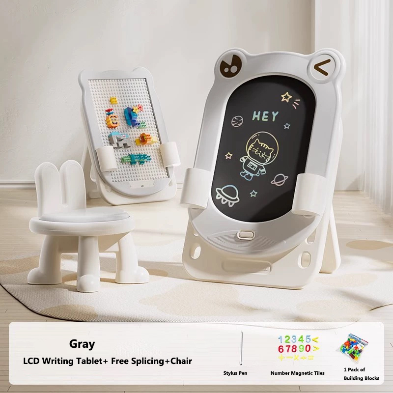 LCD Writing Tablet+Free Splicing+Chair Gray