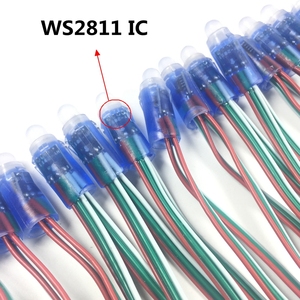 LEDピクセルモジュールライトWS2811 12mm DC5V RGBピクセルクリスマスLEDライトストリングフルカラー - Product Image 3