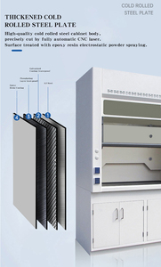 Hiện đại phổ hóa học phòng thí nghiệm xả fume Hood Tủ trường bệnh viện thép kim loại Bảng điều chỉnh đồ nội thất phòng thí nghiệm - Product Image 4