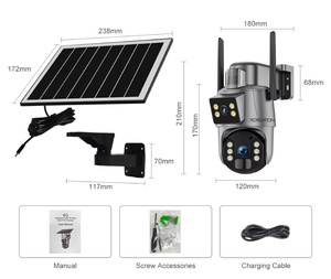 Xcreation Ubox 4G WiFi户外6MP IP摄像机太阳能系统网络闭路电视，带多镜头PTZ和无线功能 - Product Image 3