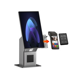 新しいKIOSK 21.5インチLCDディスプレイタッチスクリーンスキャンと印刷オールインワンPOSセルフサービスターミナルWiFi USB NFC - Product Image 4