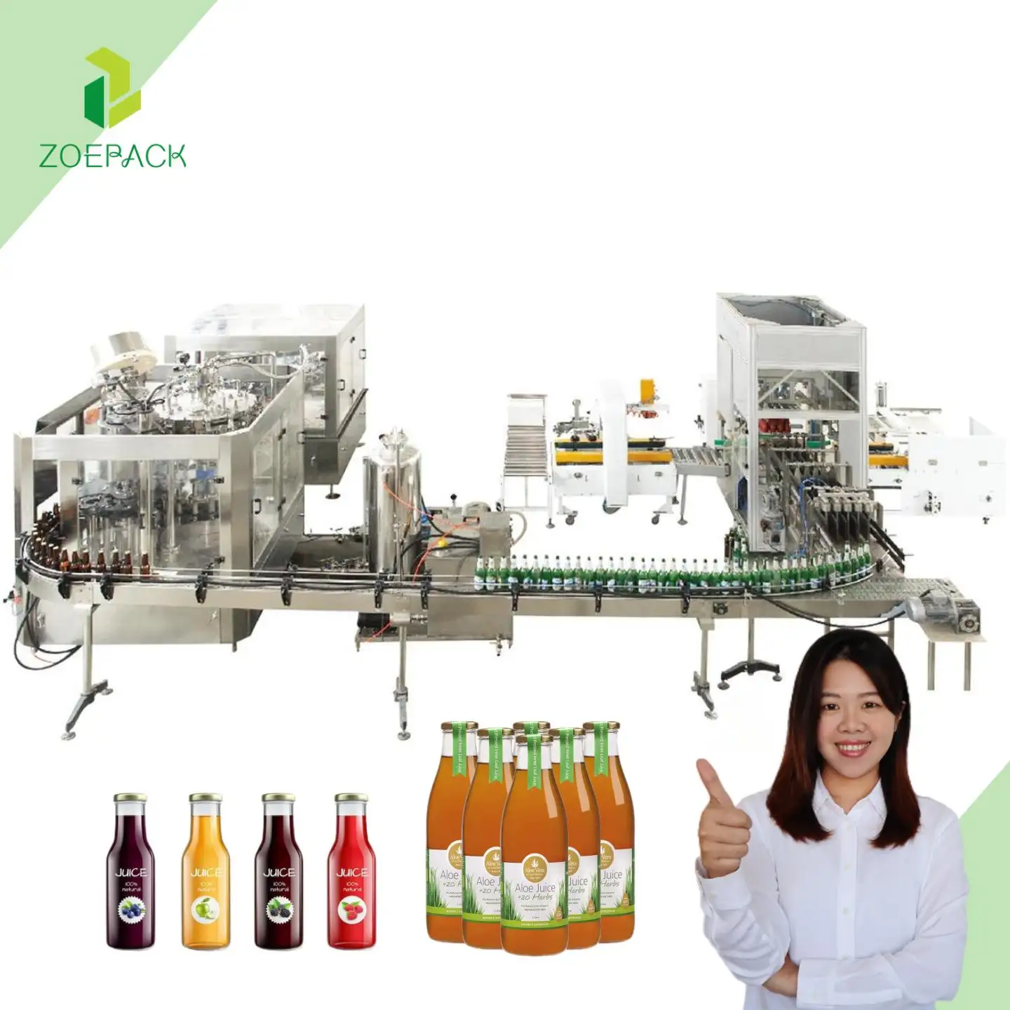 Machine de mise en bouteille remplissante de l'eau minérale de boisson potable de jus de fruit automatique