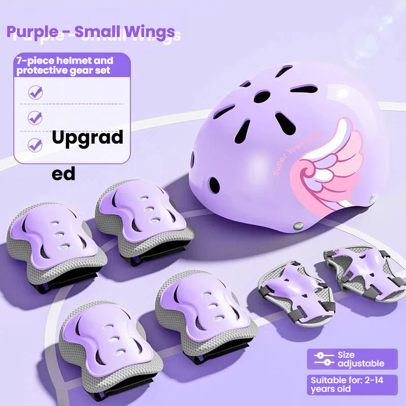 Protettore per casco professionale Purple-small wings - 7 pezzi
