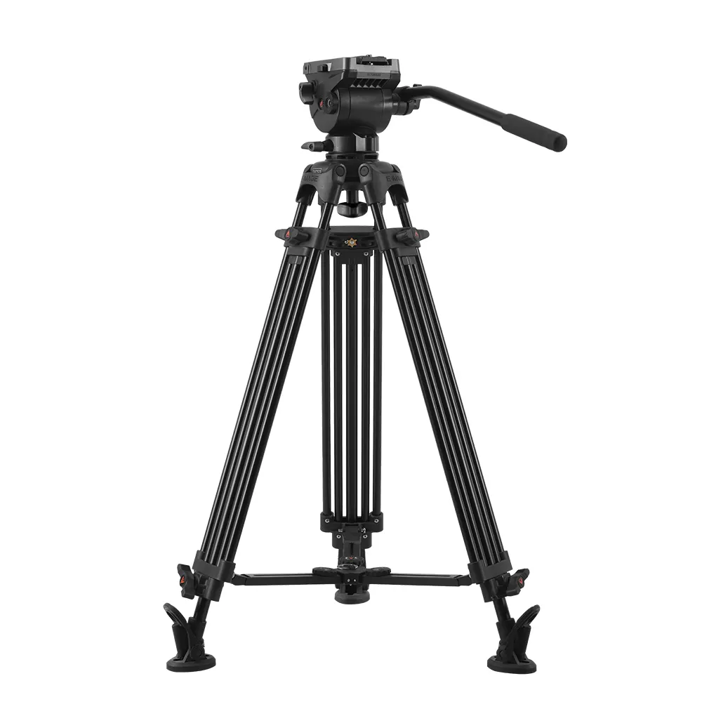E-IMAGE EG04AS 67-Inch Lichtgewicht Draagbare Aluminium Camera Video Statief Met Fluid Head Voor Video Camera En Dslr