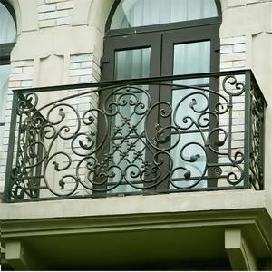 Çin üretimi ev için balkon için ferforje balkon korkuluğu tasarım/demir ızgara tasarımı - Product Image 5