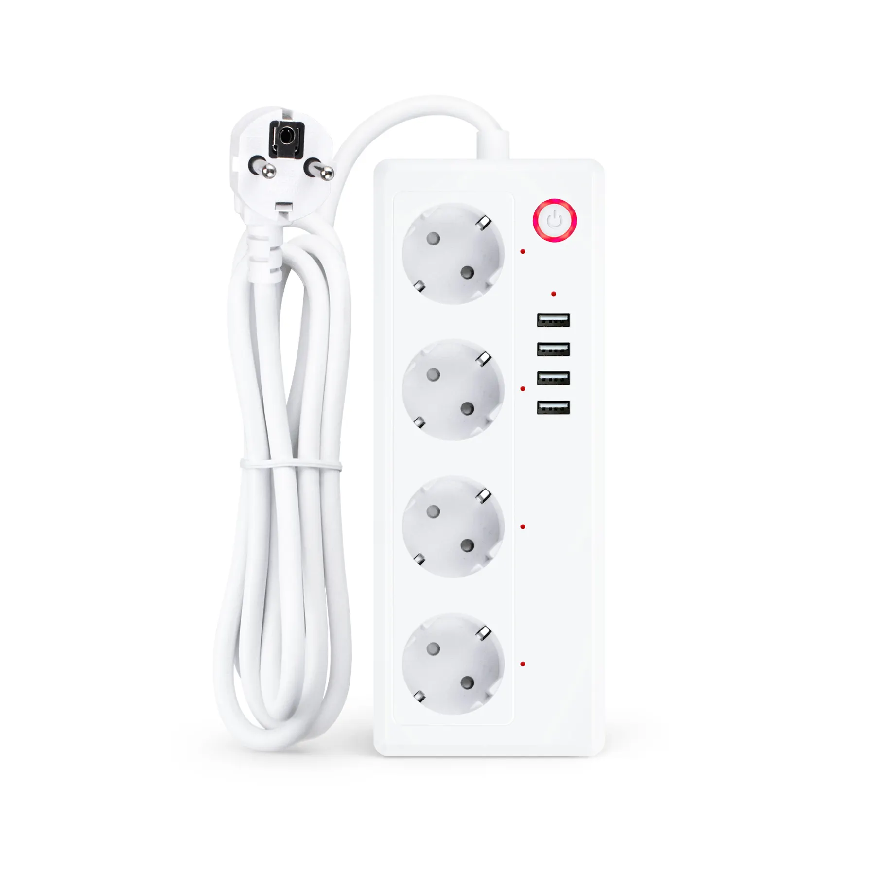 Venta al por mayor Wifi cuatro enchufe Smart Home Socket Strip con Tuya APP Control de fábrica